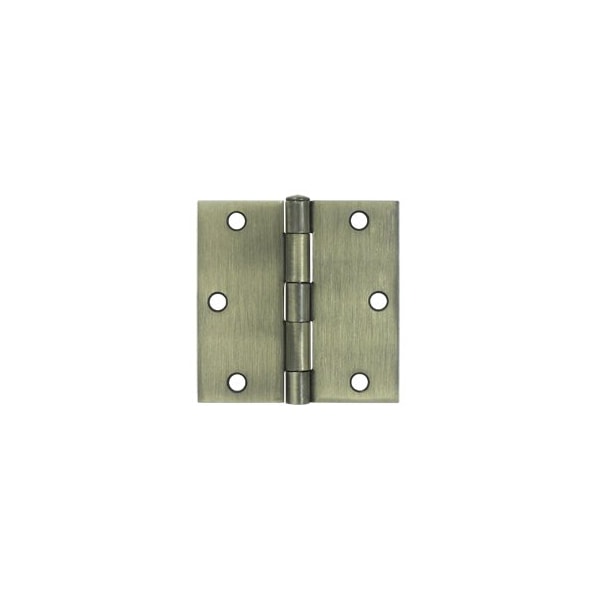 Deltana S35U5-R Square Hinges Antique Brass, 10PK pairs S35U5-R-XCP10 - main